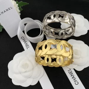 Chanel CC Logo Link Bangle Bracelets