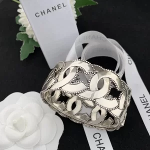 Chanel CC Logo Link Bangle Bracelets