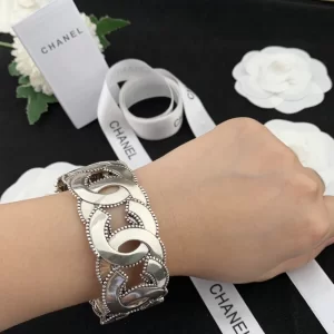 Chanel CC Logo Link Bangle Bracelets