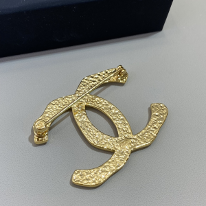 Chanel Gold Double C Brooch