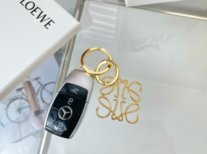 Loewe Gold Anagram Keyrings Bag Charms