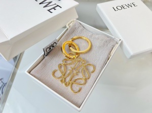 Loewe Gold Anagram Keyrings Bag Charms