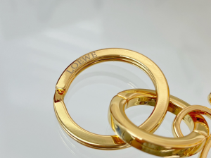 Loewe Gold Anagram Keyrings Bag Charms