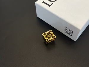 Loewe Anagram Gold Rings