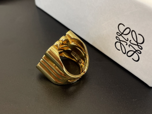 Loewe Anagram Gold Rings