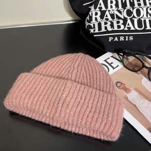 Loewe Anagram Knit Wool Beanie Pink