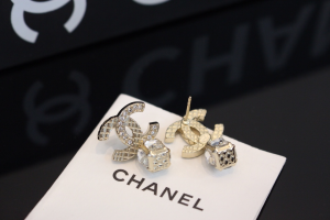 Chanel CC Logo Drop Earrings