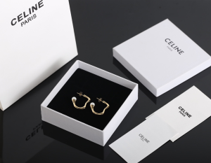 Celine Pearl Hoop Earrings