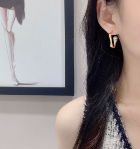Celine Pearl Hoop Earrings