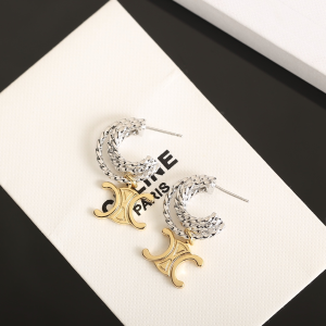 Celine Triomphe Pendant Earrings