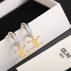 Celine Triomphe Pendant Earrings