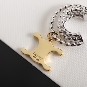 Celine Triomphe Pendant Earrings