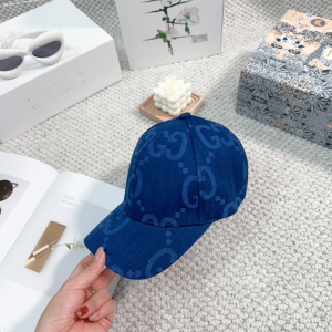 Gucci Jumbo GG Blue Denim Canvas Baseball Cap Hat Gucci Jumbo GG Blue Denim Canvas Baseball Cap Hat