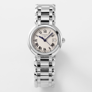 Longines PrimaLuna Quartz Ladies Beige Dial Watch White Gold 26MM Longines PrimaLuna Quartz Ladies Beige Dial Watch White Gold 26MM