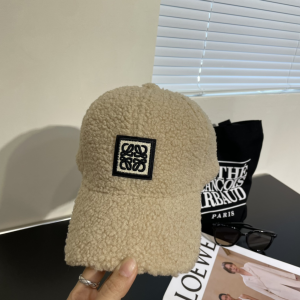 Loewe Beige Wool Baseball Cap Hat