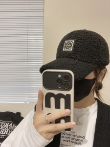 Loewe Black Wool Baseball Cap Hat