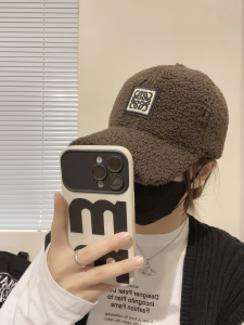 Loewe Grey Wool Baseball Cap Hat