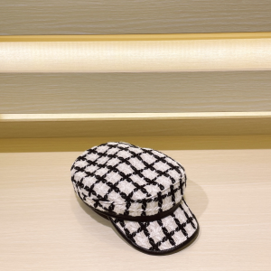 Miu Miu White Baker Boy Beret Cap Hat