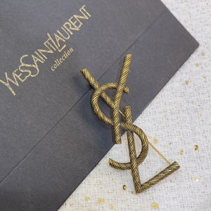 Saint Laurent Opyum YSL Brooch Gold