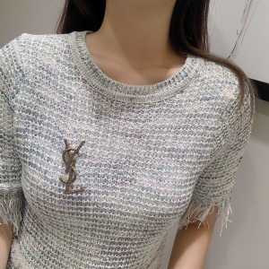 Saint Laurent Opyum YSL Brooch Gold