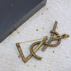 Saint Laurent Opyum YSL Brooch Gold
