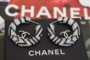 Chanel CC Crystals Star Earrings