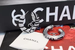 Chanel CC Crystals Star Earrings