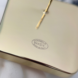 Chanel CC Logo Square Pink Earrings