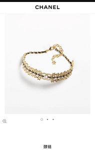 Chanel Crystal CC Choker Necklaces