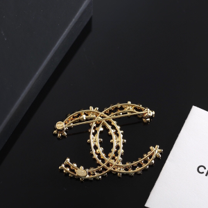 Chanel Gold CC Logo Brooch