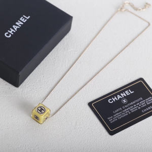 Chanel CC Coco Cube Pendant Necklaces
