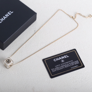 Chanel CC Coco Cube Pendant Necklaces