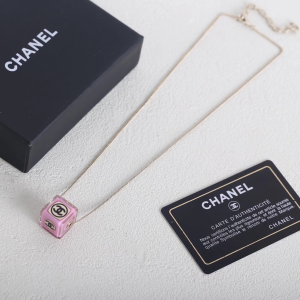 Chanel CC Coco Cube Pendant Necklaces