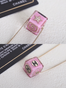 Chanel CC Coco Cube Pendant Necklaces