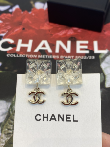 Chanel Pendant CC Square Earrings