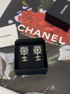 Chanel Pendant CC Square Earrings
