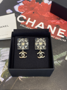 Chanel Pendant CC Square Earrings