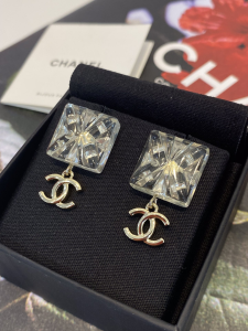 Chanel Pendant CC Square Earrings