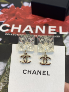 Chanel Pendant CC Square Earrings