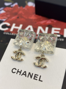 Chanel Pendant CC Square Earrings