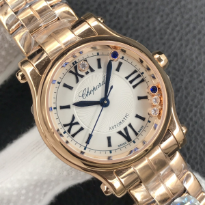Chopard Happy Sport Automatic White Dial Watch Rose Gold Chopard Happy Sport Automatic White Dial Watch Rose Gold