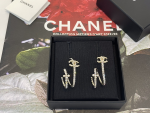 Chanel Crystal CC Earrings