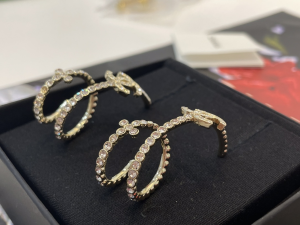 Chanel Crystal CC Earrings