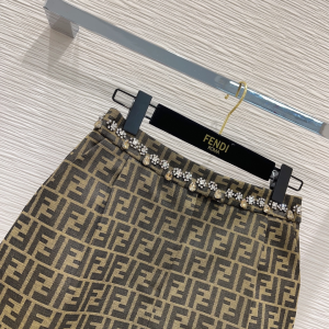 Fendi Fendace FF Jacquard Skirt