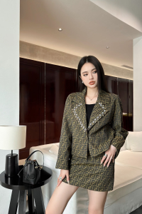 Fendi Fendace FF Jacquard Skirt