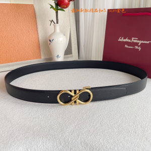 Ferragamo Gancini Switch Black Calf Leather Belt Ferragamo Gancini Switch Black Calf Leather Belt