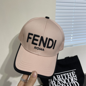 Fendi Roma Logo Pink Cotton Baseball Cap Hat Fendi Roma Logo Pink Cotton Baseball Cap Hat