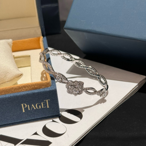 Piaget Diamonds Rose White Gold Bangle Bracelets Piaget Diamonds Rose White Gold Bangle Bracelets