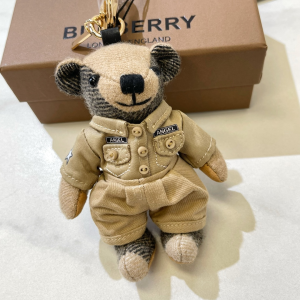 Burberry Thomas Bear Unicorn Charm and Costume Key Holder Beige Burberry Thomas Bear Unicorn Charm and Costume Key Holder Beige