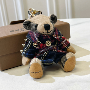 Burberry Thomas Bear Unicorn Charm and Costume Key Holder Blue Burberry Thomas Bear Unicorn Charm and Costume Key Holder Blue